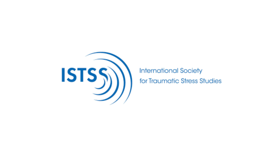White field with blue International Society for Traumatic Stress Studies logo