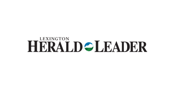 White field with Lexington Herald Leader logo