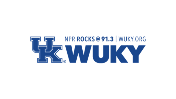 White field with blue WUKY NPR station logo