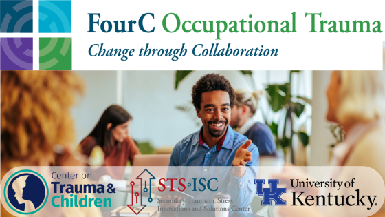 Four C Intervention Logo with picture of a man collaborating 